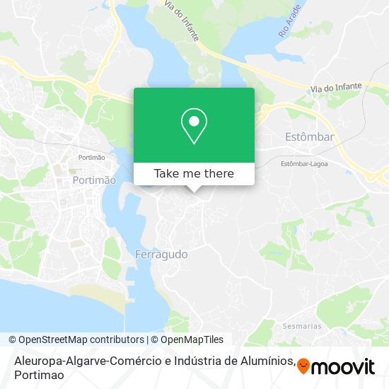 Aleuropa-Algarve-Comércio e Indústria de Alumínios map