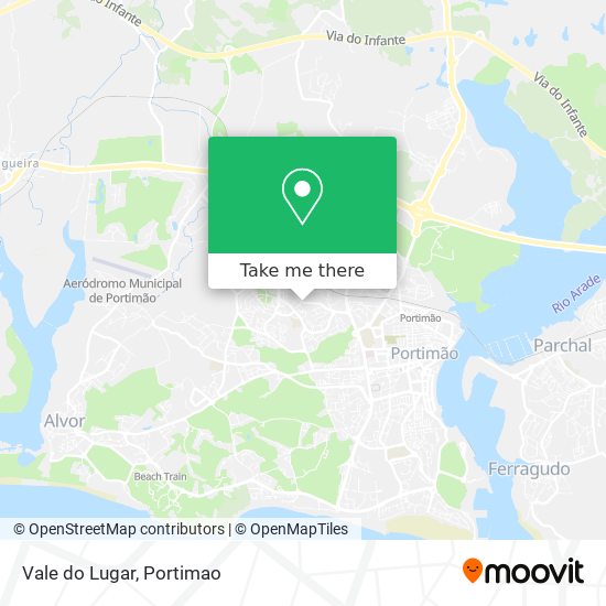 Vale do Lugar mapa