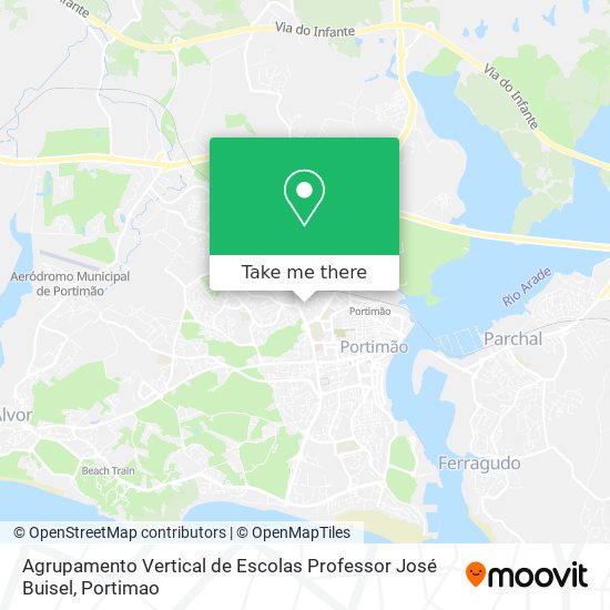 Agrupamento Vertical de Escolas Professor José Buisel mapa