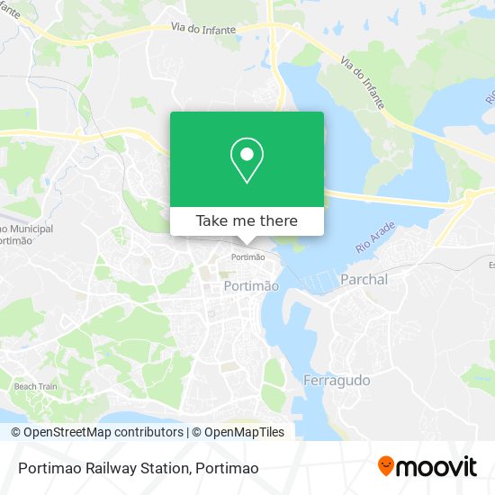 Portimao Railway Station map