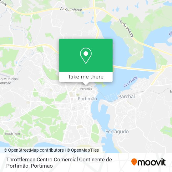 Throttleman Centro Comercial Continente de Portimão map