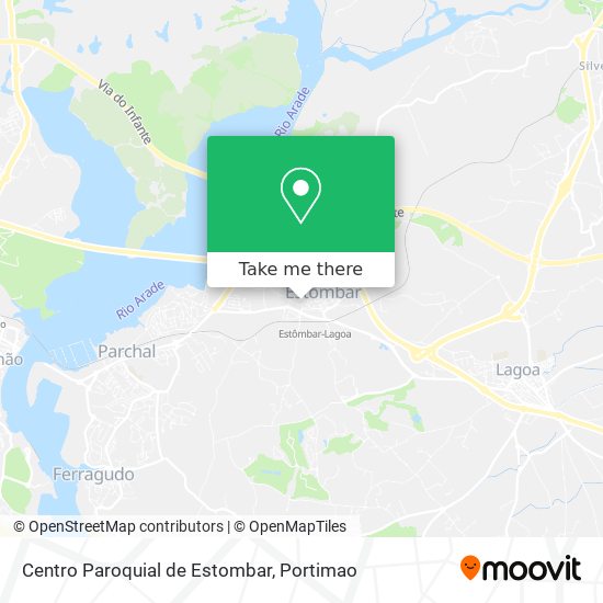Centro Paroquial de Estombar map