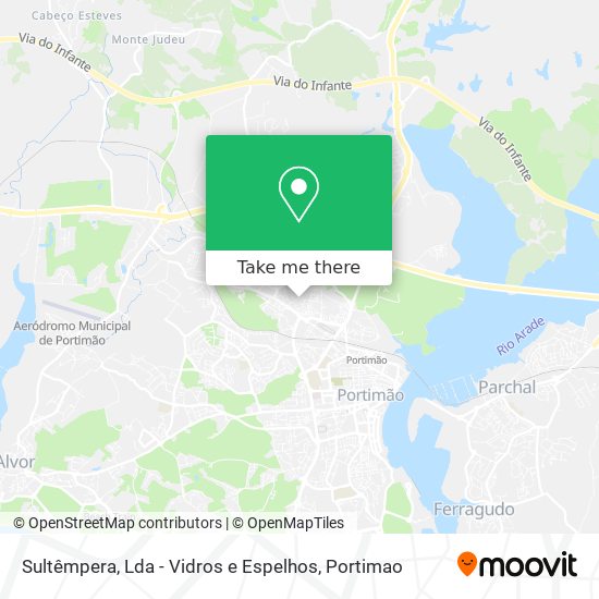 Sultêmpera, Lda - Vidros e Espelhos mapa