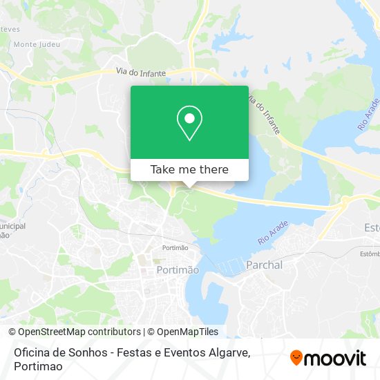 Oficina de Sonhos - Festas e Eventos Algarve map