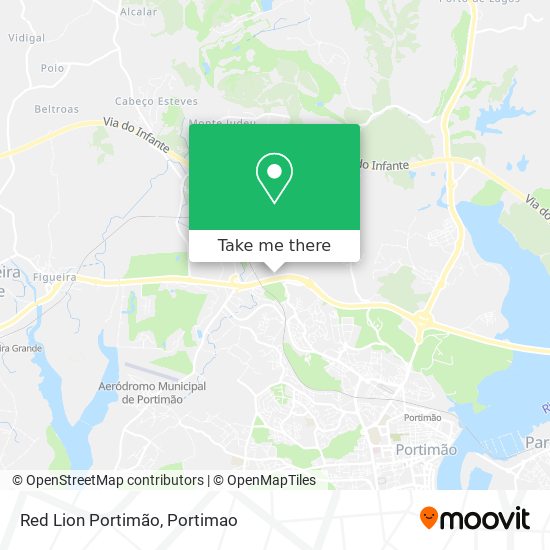 Red Lion Portimão mapa