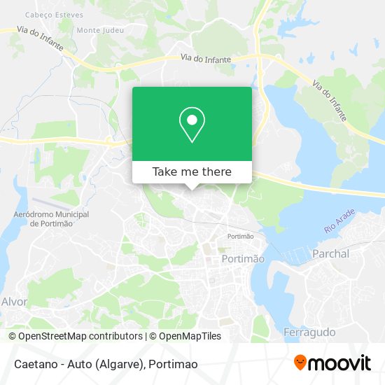 Caetano - Auto (Algarve) map