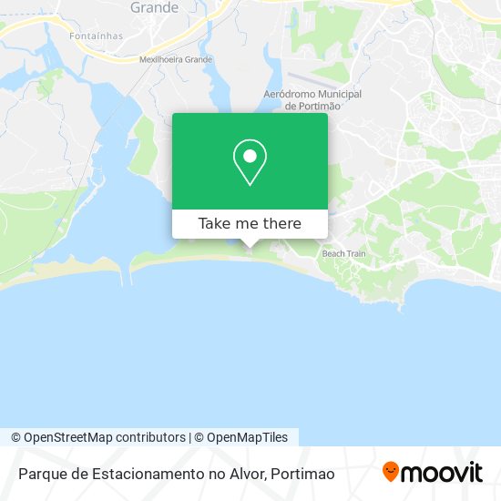 Parque de Estacionamento no Alvor mapa