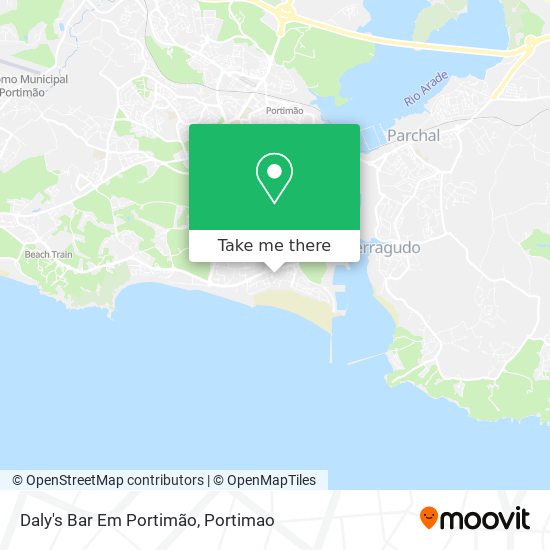 Daly's Bar Em Portimão mapa