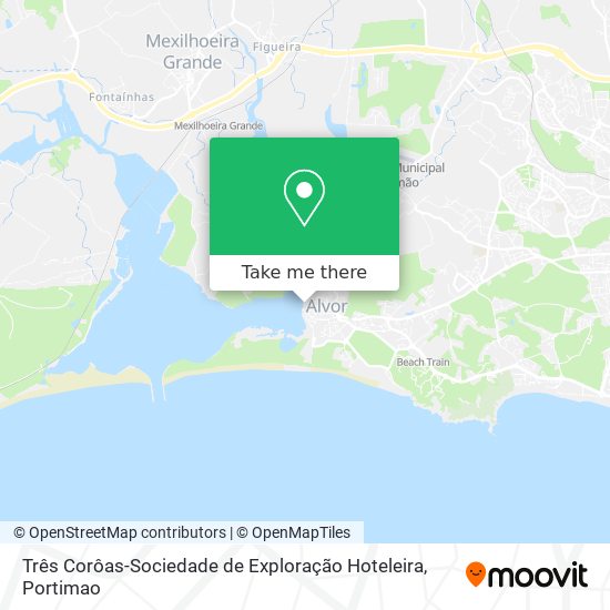 Três Corôas-Sociedade de Exploração Hoteleira mapa