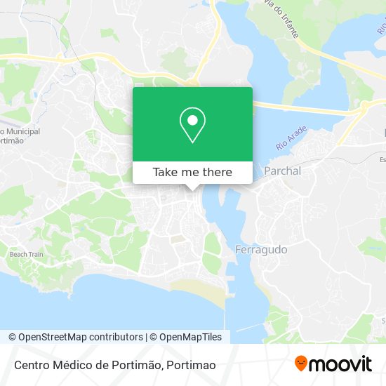 Centro Médico de Portimão mapa