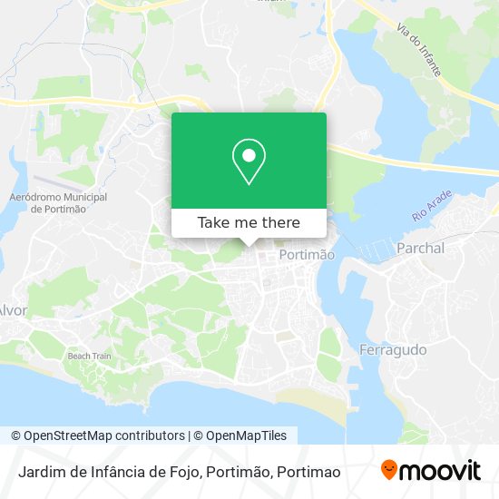 Jardim de Infância de Fojo, Portimão map