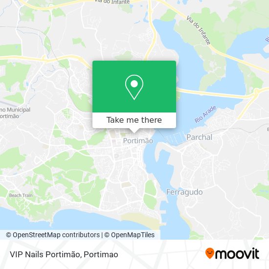 VIP Nails Portimão mapa