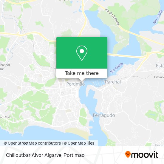 Chilloutbar Alvor Algarve map