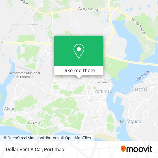 Dollar Rent A Car map