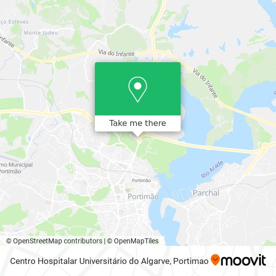 Centro Hospitalar Universitário do Algarve map