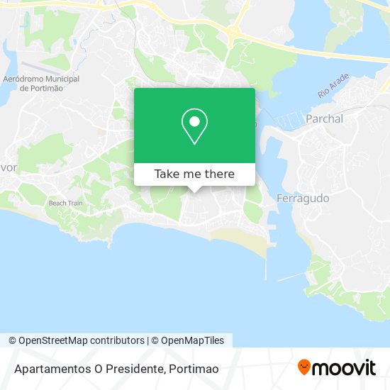 Apartamentos O Presidente map