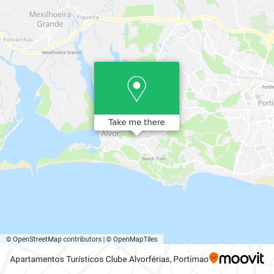 Apartamentos Turísticos Clube Alvorférias map