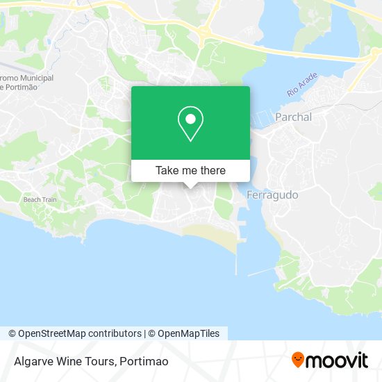 Algarve Wine Tours map