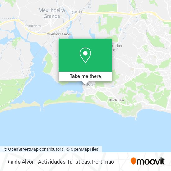 Ria de Alvor - Actividades Turísticas map