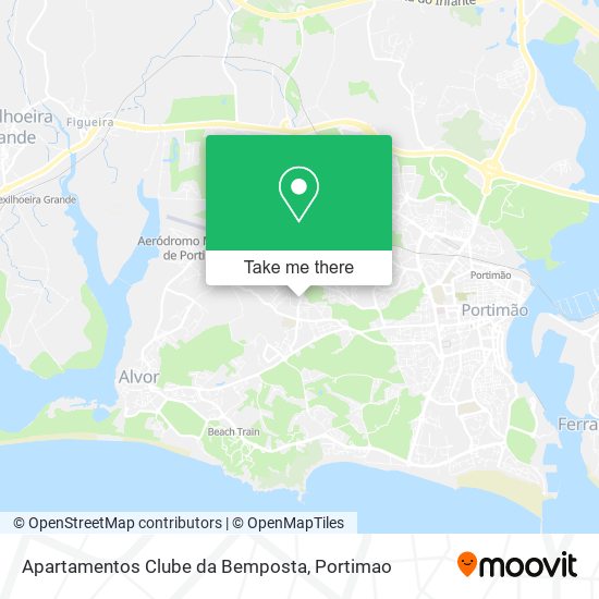 Apartamentos Clube da Bemposta mapa