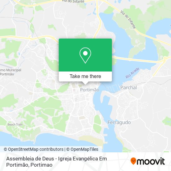 Assembleia de Deus - Igreja Evangélica Em Portimão mapa