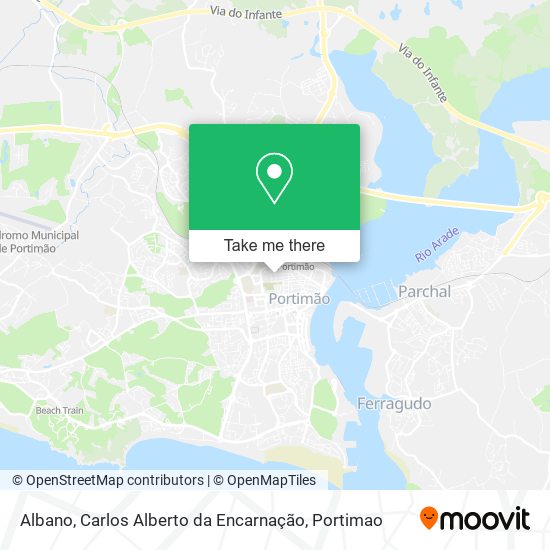 Albano, Carlos Alberto da Encarnação map