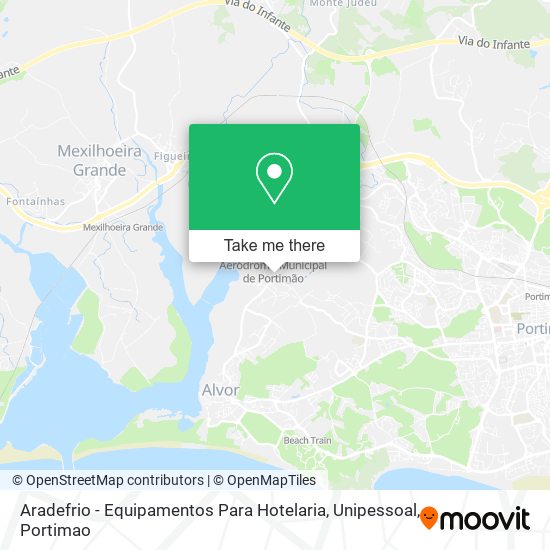 Aradefrio - Equipamentos Para Hotelaria, Unipessoal map