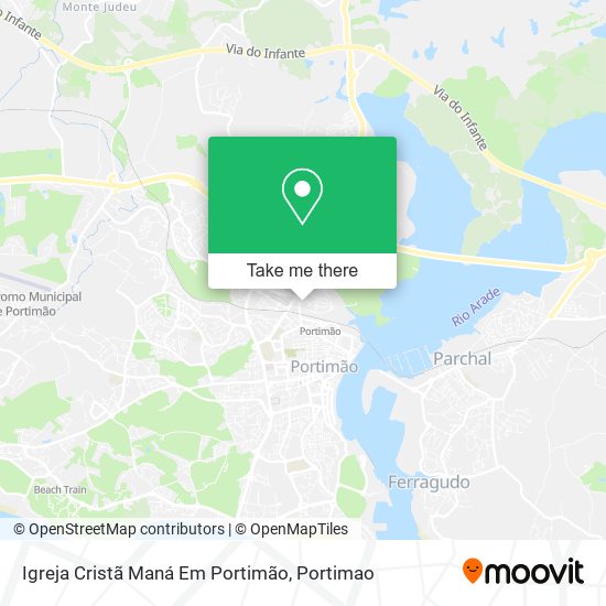 Igreja Cristã Maná Em Portimão mapa