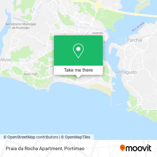 Praia da Rocha Apartment map