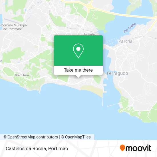 Castelos da Rocha map