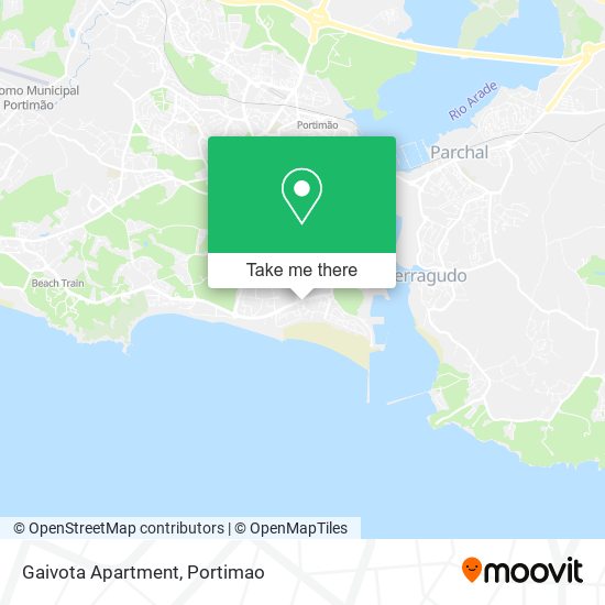 Gaivota Apartment map