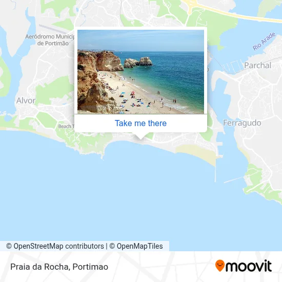 Praia da Rocha map