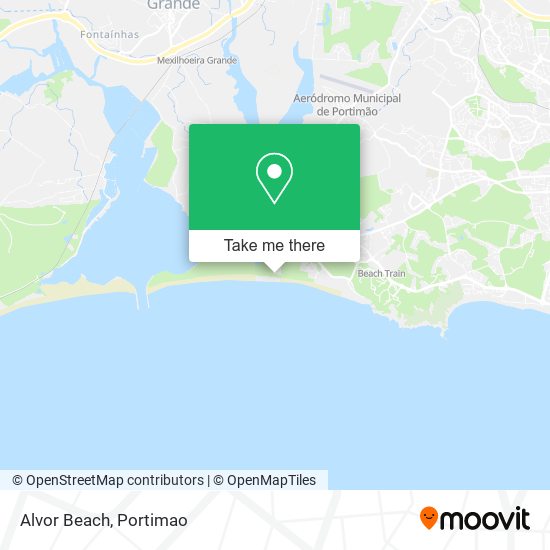 Alvor Beach map