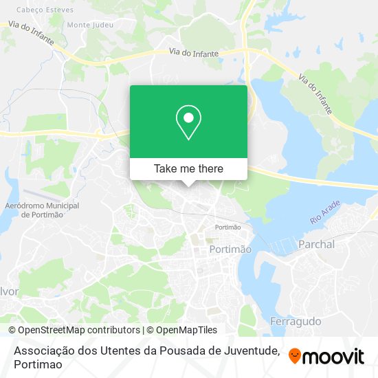 Associação dos Utentes da Pousada de Juventude map