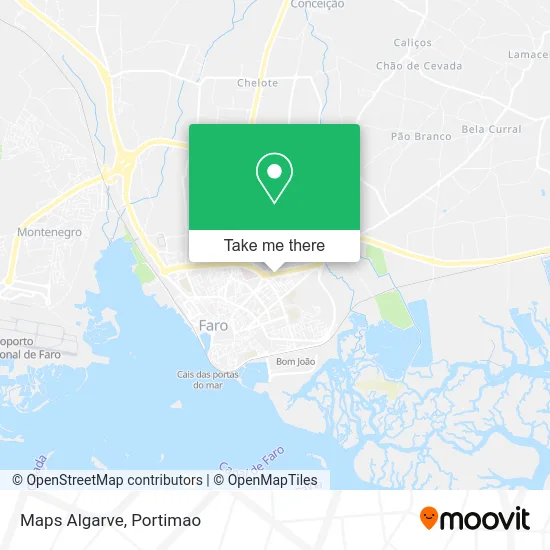 Maps Algarve map