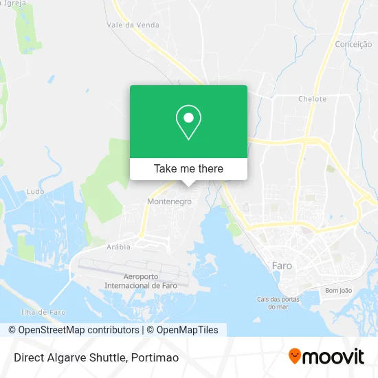 Direct Algarve Shuttle map