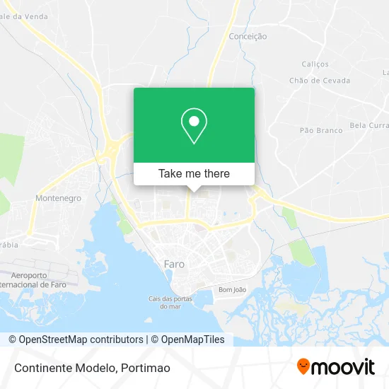 Continente Modelo map