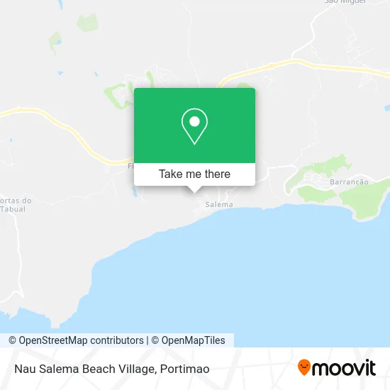 Nau Salema Beach Village map