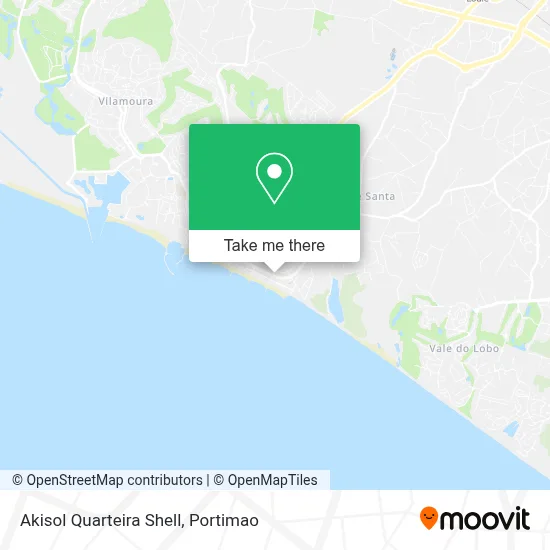 Akisol Quarteira Shell map