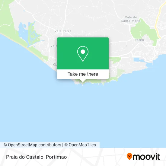 Praia do Castelo map
