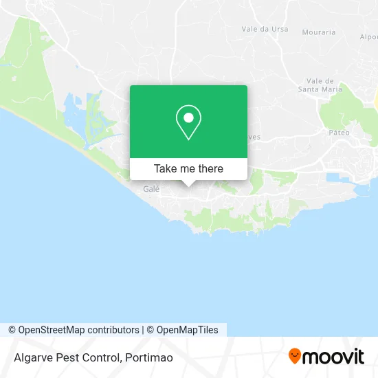 Algarve Pest Control map