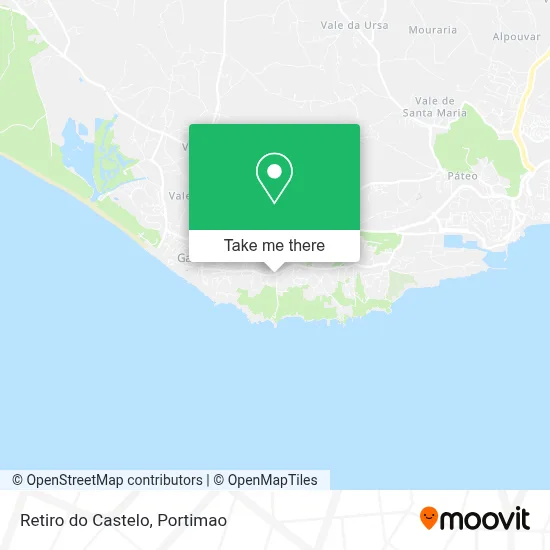 Retiro do Castelo map