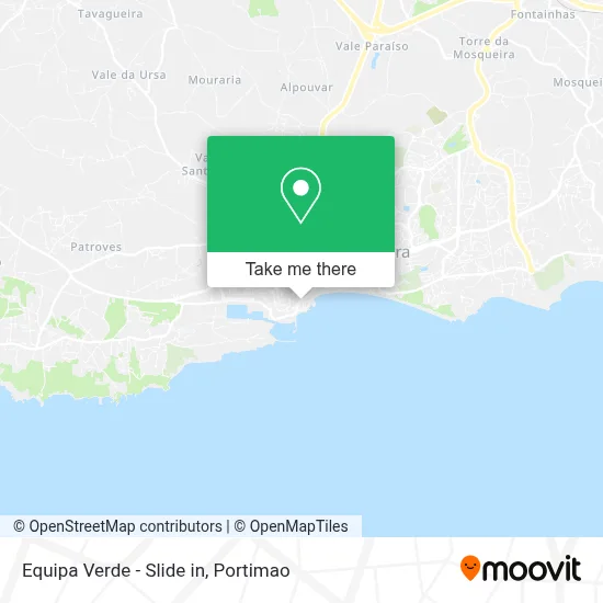 Equipa Verde - Slide in map