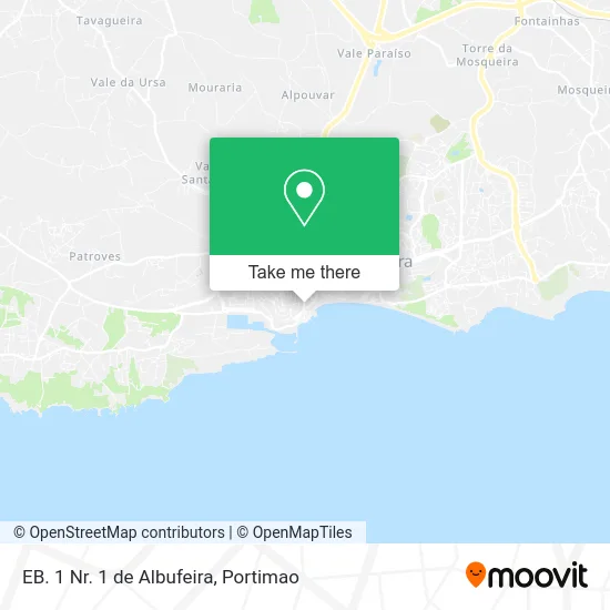 EB. 1 Nr. 1 de Albufeira map