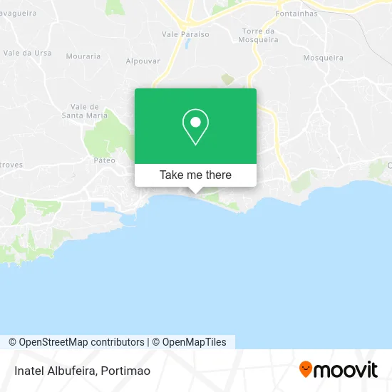 Inatel Albufeira map