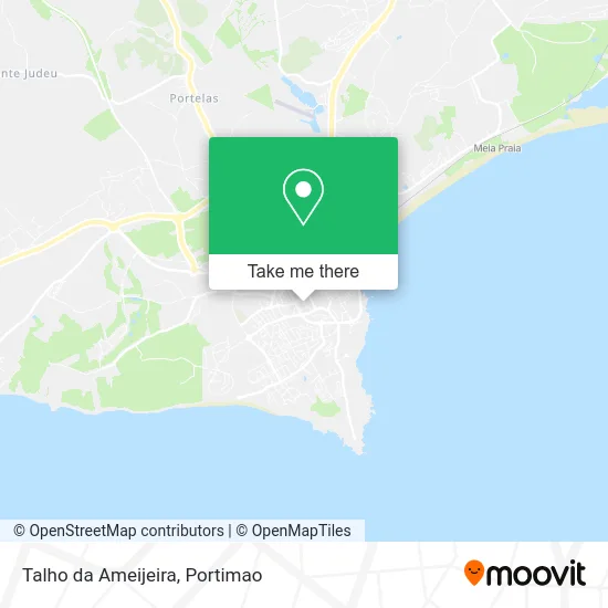 Talho da Ameijeira map