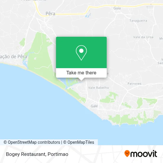 Bogey Restaurant map
