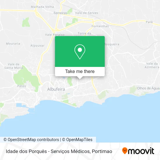 Idade dos Porquês - Serviços Médicos map