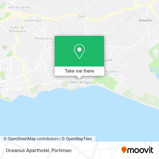 Oceanus Aparthotel map