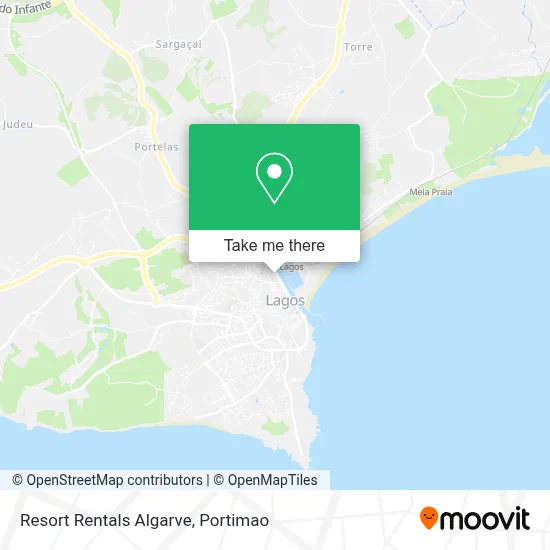Resort Rentals Algarve map